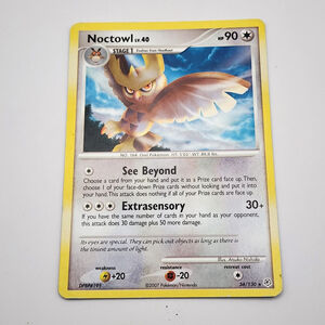 2007 Pokemon Diamond & Pearl Noctowl LV.40 34/130 Rare - Non-Holo